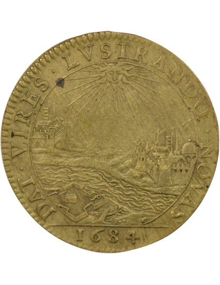 Auguste Robert de Pomereu Prévôt de Paris 1 jeton Laiton 1684