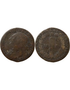 Louis XVI au Faisceau 12 deniers Cuivre 1792 T Nantes