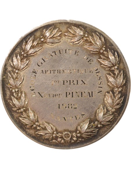 Ecole Gratuite de Dessin 1 jeton Argent 1882