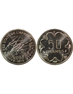 Cameroun Essai 50 francs Nickel 1976 A Paris
