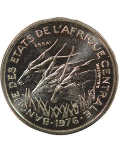 Cameroun Essai 50 francs Nickel 1976 A Paris 2