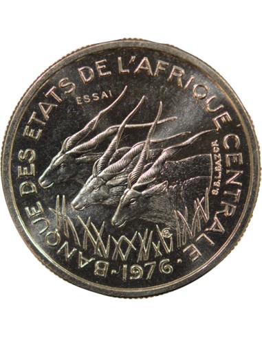 Cameroun Essai 50 francs Nickel 1976 A Paris