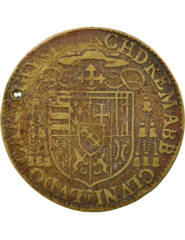 Louis III de Guise Cardinal 1 jeton Laiton 1618