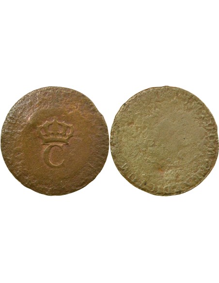 Antilles Françaises Louis XVI Réformé 1 sol Billon 1779-1797