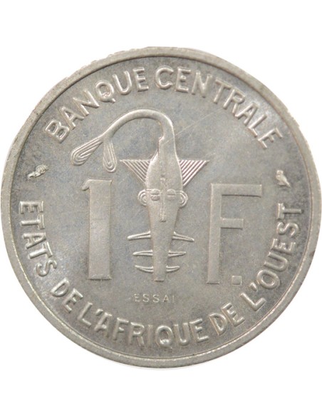 Afrique de l'Ouest Essai 1 francs Aluminium 1961 A - Paris