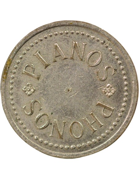 Jeton d'Audition 1 jeton Laiton Nickelé