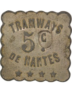 Tramways de Nantes 5 centimes Aluminium 2