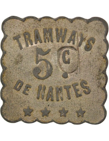 Tramways de Nantes 5 centimes Aluminium