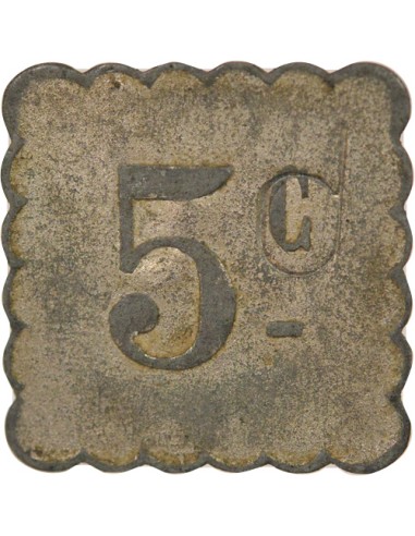 Tramways de Nantes 5 centimes Aluminium