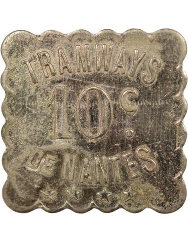 Tramways de Nantes 10 centimes Zinc Nickelé