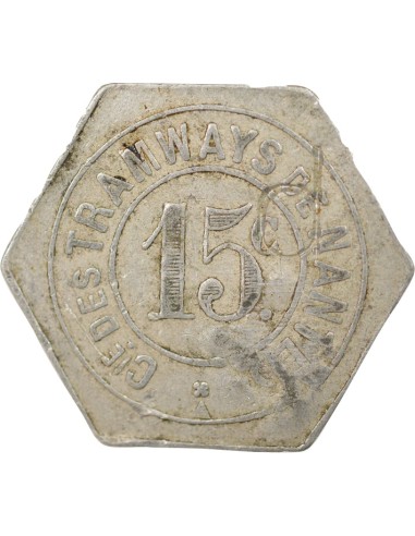 Tramways de Nantes 15 centimes Aluminium