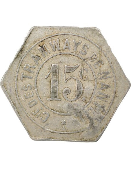 Tramways de Nantes 15 centimes Aluminium