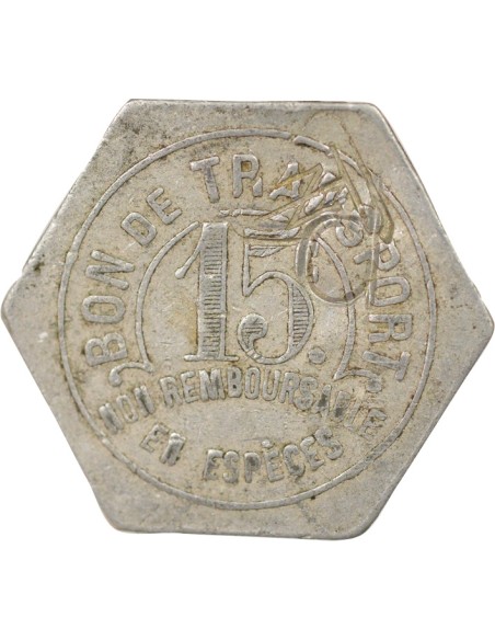 Tramways de Nantes 15 centimes Aluminium