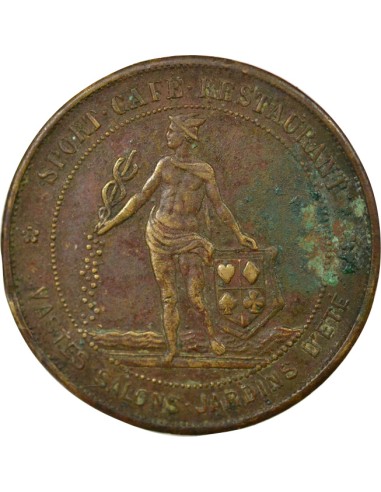 Publicitaire 1 jeton Laiton 1890-1900