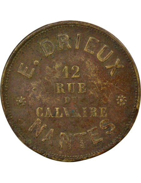 Publicitaire 1 jeton Laiton 1890-1900