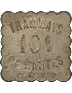 Tramways de Nantes 10 centimes Zinc Nickelé 2