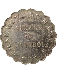 Tramways de Nantes 1 jeton Zinc Nickelé 2