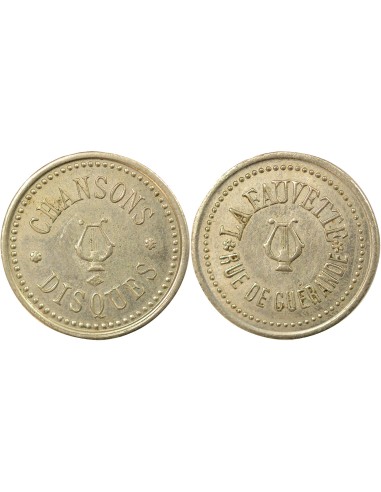 Jeton d'Audition 1 jeton Laiton Nickelé