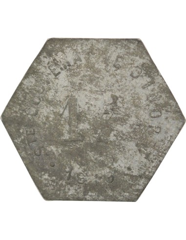 Société Coopérative 25 centimes Zinc 1919