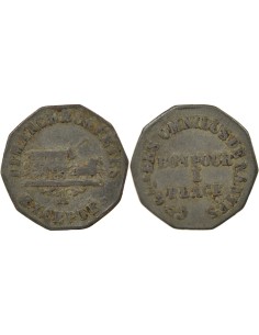 Omnibus de Nantes 1 jeton Zinc