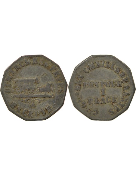 Omnibus de Nantes 1 jeton Zinc