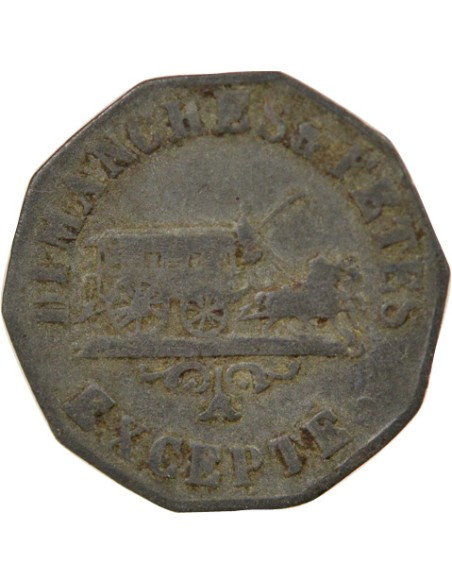 Omnibus de Nantes 1 jeton Zinc