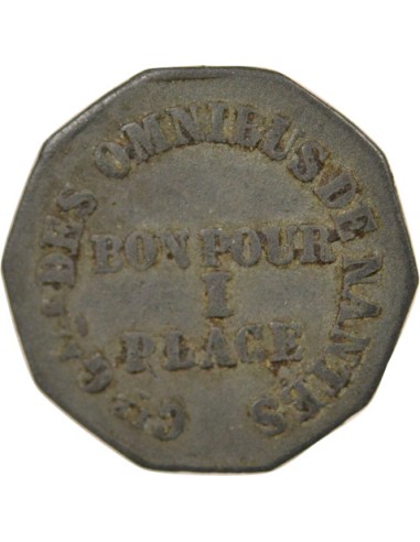 Omnibus de Nantes 1 jeton Zinc