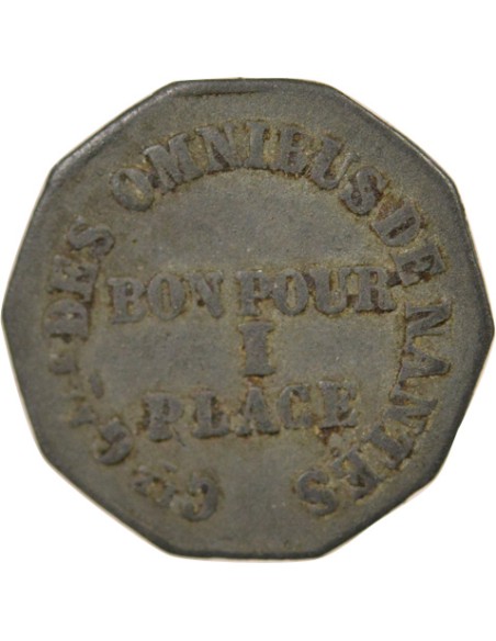 Omnibus de Nantes 1 jeton Zinc