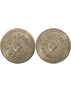 Jeton d'Audition 1 jeton Laiton Nickelé