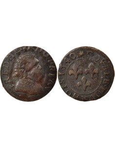 Principauté d'Orange Frédéric-Henri d'Orange-Nassau Type 4 1 double tournois Cuivre 1640 Orange