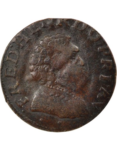 Principauté d'Orange Frédéric-Henri d'Orange-Nassau Type 4 1 double tournois Cuivre 1640 Orange