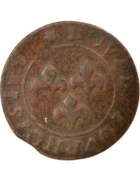 Principauté d'Orange Frédéric-Henri d'Orange-Nassau Type 5 1 double tournois Cuivre 1640 Orange