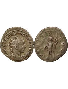 Rome Empire Volusien Virtus 1 antoninien Billon 252 R Rome