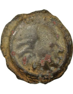 Gaule A la tête d'Indien 1 potin Potin Ier siècle Av JC 2