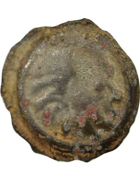 Gaule A la tête d'Indien 1 potin Potin Ier siècle Av JC