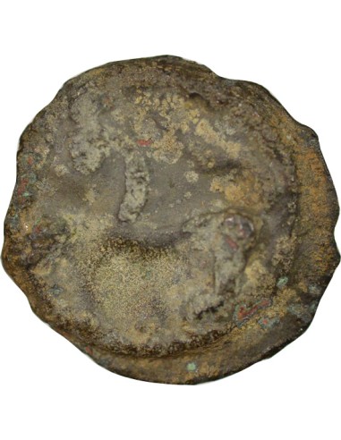 Gaule A la tête d'Indien 1 potin Potin Ier siècle Av JC