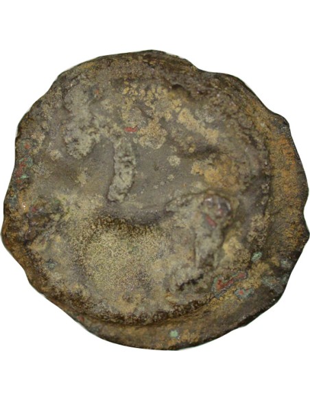 Gaule A la tête d'Indien 1 potin Potin Ier siècle Av JC