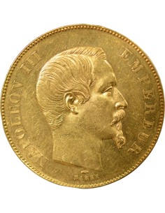 Napoléon III Tête nue 50 francs Or 1857 A - Paris 2
