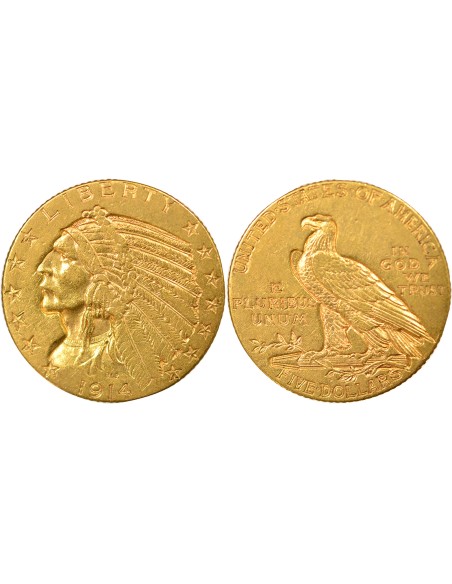 Etats Unis d'Amérique Tête d'Indien 10 dollars Or 1909 D Denver