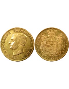 Napoléon I - 40 Lire Or - 1814 M Milan - Pièce Italie