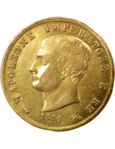 Napoléon I - 40 Lire Or - 1814 M Milan - Pièce Italie 2