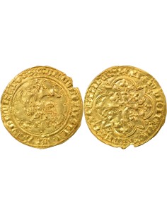 Charles VII Type 2 1 agnel d'or Or 1417-1422 A - Paris