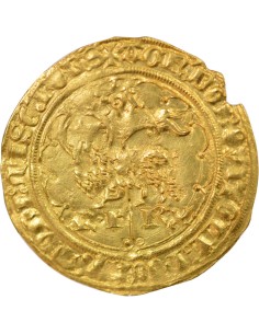 Charles VII Type 2 1 agnel d'or Or 1417-1422 A - Paris 2
