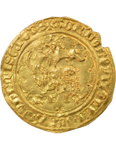 Charles VII Type 2 1 agnel d'or Or 1417-1422 A - Paris