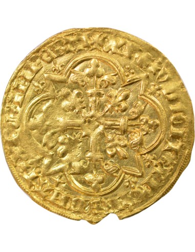 Charles VII Type 2 1 agnel d'or Or 1417-1422 A - Paris