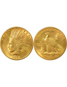 Etats Unis d'Amérique Tête d'Indien 10 dollars Or 1913 Philadelphie