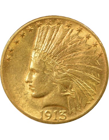 Etats Unis d'Amérique Tête d'Indien 10 dollars Or 1913 Philadelphie