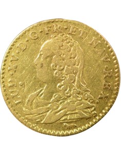 Louis XV Au Buste Habillé 1/2 louis d'or Or 1726 A - Paris 2