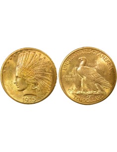 Etats Unis d'Amérique Tête d'Indien 10 dollars Or 1915 Philadelphie