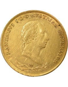 Lombardie-Vénitie François I d'Autriche 1 sovrano Or 1831 M Milan 2